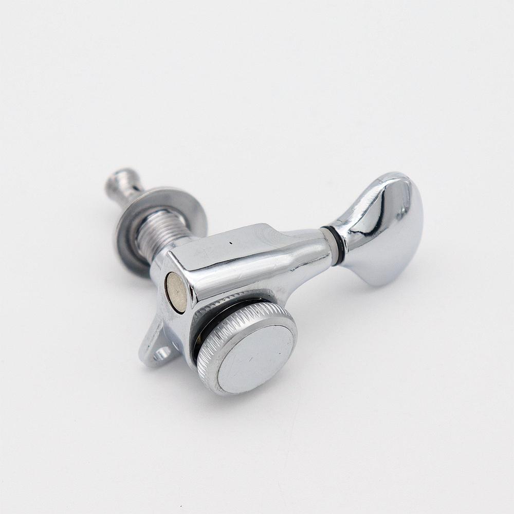 1set Guitar Tuner Electric Guitar Tuning pegs 22 Tooth Lock String Small Fishtail Handle Chrome