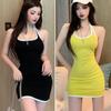 Женское облегающее платье Тонкие платья с бретелькой без рукавов