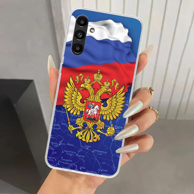 Россия Русские Флаги Герб Чехол для Телефона для Samsung Galaxy A16 A26 A36 A56 A15 A25 A35 A55 A14 A24 A34 A54 A13 A23 A33 A53 A05S A
