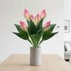 Plastic Fake Anthurium Green Plants Fake Flowers Real Touch Palm Tree Leaves  Home Decor