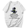 Мужская футболка Deltarune Jevil Born To Die Подарки Y2K Графическая с круглым вырезом Унисекс Топы Футболки