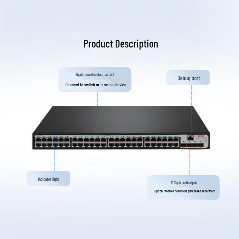 H3C LS-5120V3-52S-LI 48-Port Gigabit Enterprise Switch
