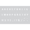 Stencil 12 X 20 Cm - Capital Alphabet No. 2