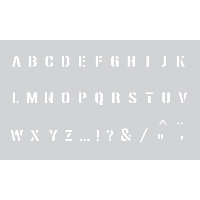 Stencil 12 X 20 Cm - Capital Alphabet No. 2