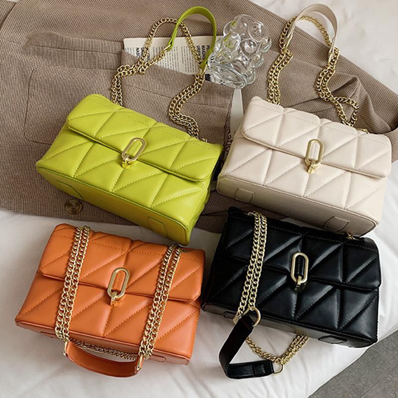 Yogodlns Роскошная сумка через плечо с вышивкой и цепочками для женщин, дизайнерская сумка-мессенджер с клапаном, модная брендовая сумка через плечо, сумка