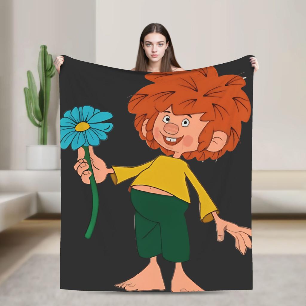 Теплое Мягкое Одеяло Детское Взрослое Декоративное P-Pumuckl Плед Дождливая Фланелевая Постельная Покрывало Для Гостиной Новинка Чехол На Диван-Кровать