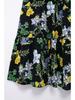 Summer Floral Print Midi Dress with Spaghetti Straps - European and American Women's Fashion