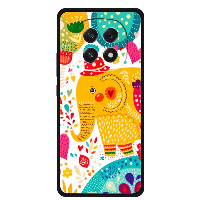 For Oppo A5 5G Phone Case 3D Relief Emboss Flowers Back Cover Black TPU Silicone Soft Case For Oppo A 5 PKQ110 Cases 6.7" Fundas