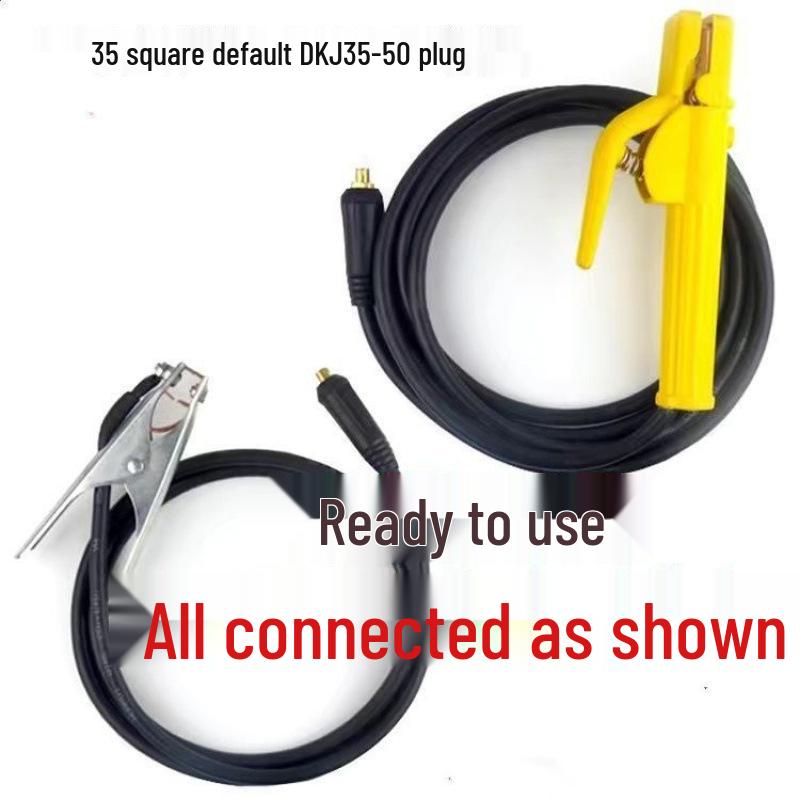 Бытовой сварочный аппарат в комплекте с кабелями и держателем