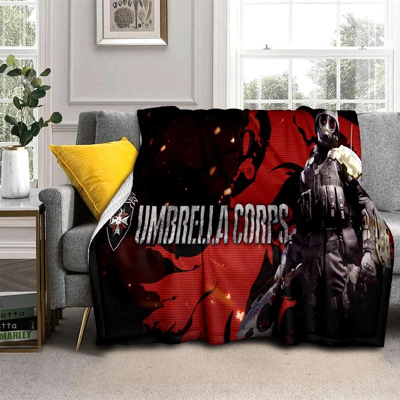 3D R-Resident Evil Gamer Games Одеяло, мягкое одеяло для дома, спальни, кровати, дивана, пикника, путешествия, офиса, отдыха, одеяло, детское одеяло
