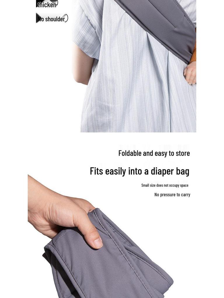 Baby Carrier: Simple Sling with Waist Stool for Newborns - Hands-Free, Portable Infant Holder