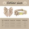 Personalized Dog ID Collar Cute Bowknot Pet Necklace Dog Buckle Collars With Bow Tie Flower Accessories For Small Large Dogs