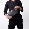 Men's Genuine Leather Grab Bag Casual Grab Bag Cowhide Business Envelope Smart Anti-theft and Anti-release Bag