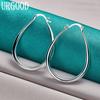 925 Sterling Silver U-shaped Earrings Fashion Jewelry