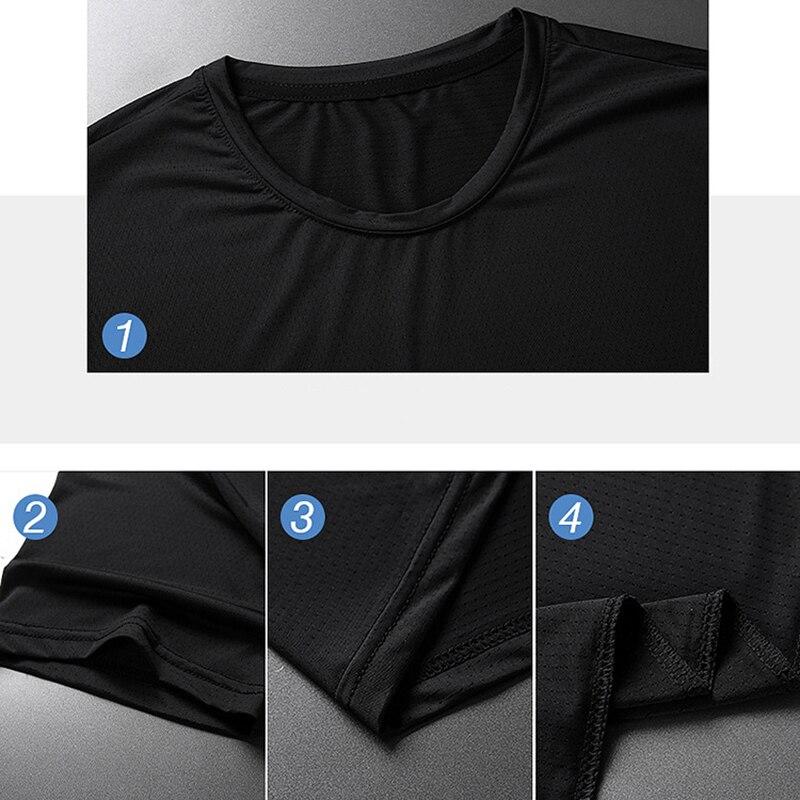 (M-5XL)Ледяной шелк, быстросохнущая женская свободная спортивная футболка для фитнеса, тренировочная рубашка с короткими рукавами, топы для йоги с круглым вырезом