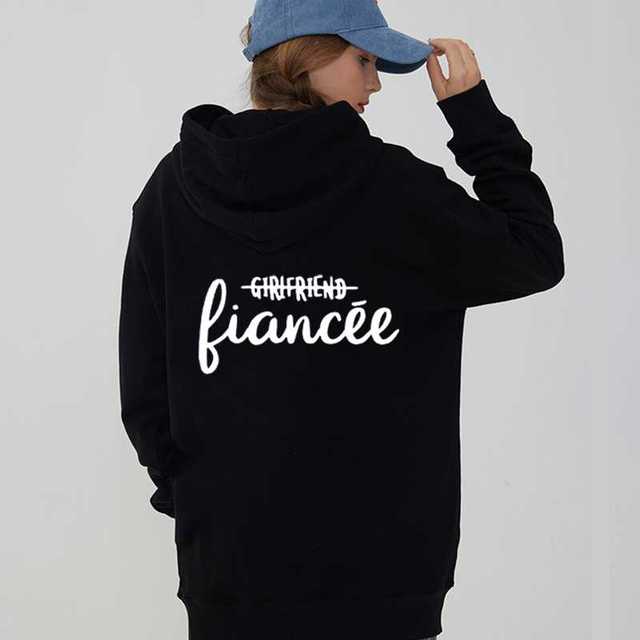 Толстовка для пар с принтом QUEEN KING I Love His DI Love Her P Love, толстовки большого размера, одежда для влюбленных, толстовки для влюбленных