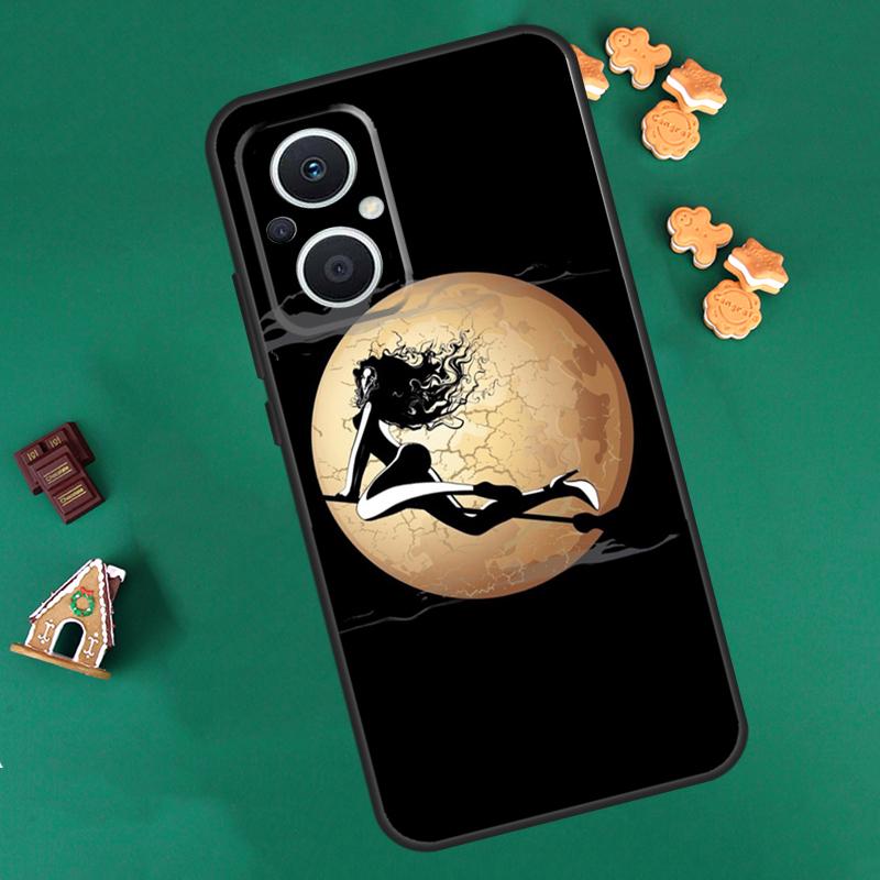 Чехол Хэллоуин Колдовство Кот Темный Для OPPO Reno 14 F 13 12 11 10 Pro 8T 8 7 Lite Чехол Для OPPO Find X8 X6 X5 X9 Pro Coque