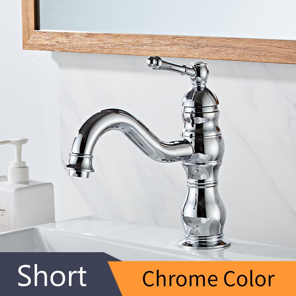 Basin Faucets Modern Antique Bathroom Faucet Waterfall Faucets Single Hole Cold and Hot Water Tap Basin Faucet Mixer Taps 855975