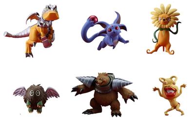 Kaiyodo Аниме [Yu-Gi-Oh] Серия 3D Monster Collection Vol. 1 коробка из 6 предметов