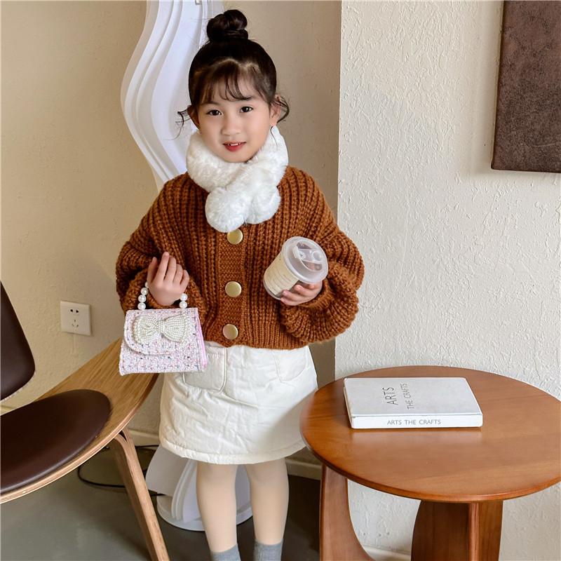 Trendy And Versatile Children's Crossbody Bag With Cute Pearl Bow Perfect For Any Occasion