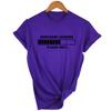 Sarcasm Loading Please Wait Letter Print Light Colors T Shirt Round Neck Casual Graphic Tees Women