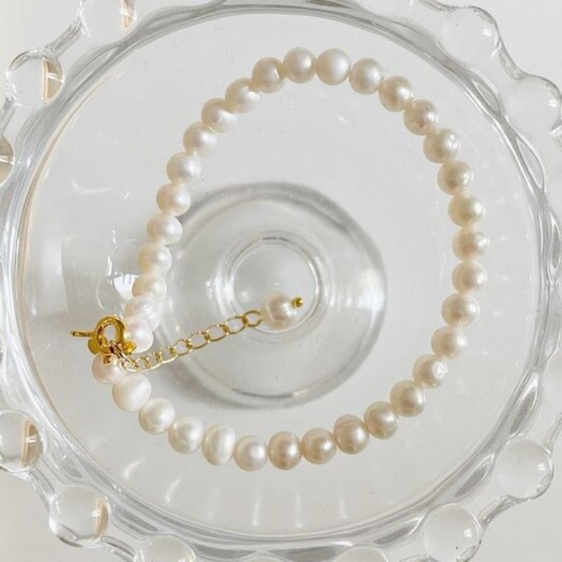 Весло Классический Круглый Жемчужный Браслет