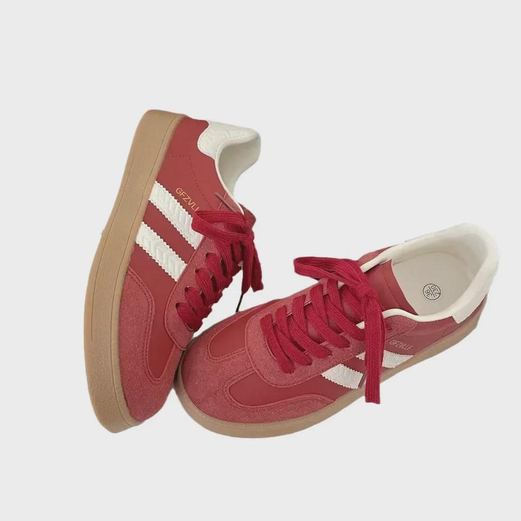 Женская повседневная обувь Dexun на плоской подошве весна/лето 2024 года в ретро-стиле Гонконга с низким верхом и водонепроницаемыми кроссовками Mango Head