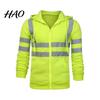 Outdoor Construction Worker Hoodie Reflective Safety 360 Degree Zones High Visibility Quick Dry Long Nocturnal Jogger Sleeves Top for Night