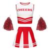 Girls Cheerleading Uniform Set School Sports Meet Opening Performance Stage Dance Outfit