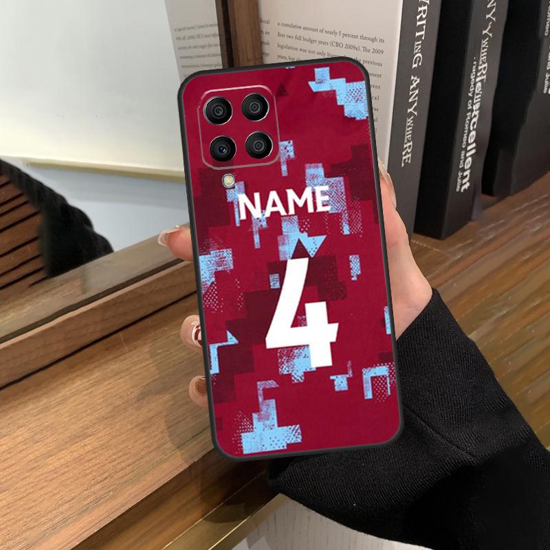 Персонализированный футбольный номер имя для Samsung Galaxy M13 M23 M33 M53 M21 M31 M51 M30s M20 M12 M32 M52 M14 M34 M54 чехол для телефона