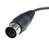 1X Din 5 Pin Din Midi Male Plug To 3.5Mm Male Stereo Jack Audio Cable 50Cm 0.5M
