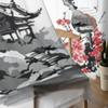 Ветка цветущей вишни, прозрачные шторы, вуаль для спальни, занавеска для гостиной, окна, прозрачные шторы для кухни, тюлевые шторы