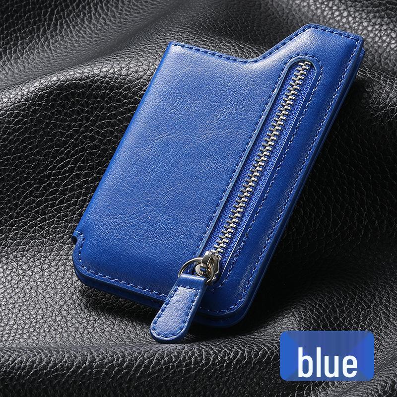 Многофункциональный клейкий держатель для карт телефона и подставка на молнии