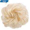 Hair Bun Hairpiece Dark Brown Messy Bun Hair Extension Women Wavy Curly Updo Scrunchie Elastic