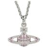 Мини-ожерелье с барельефом Сатурна Унисекс Серебряное 63020086-02P551