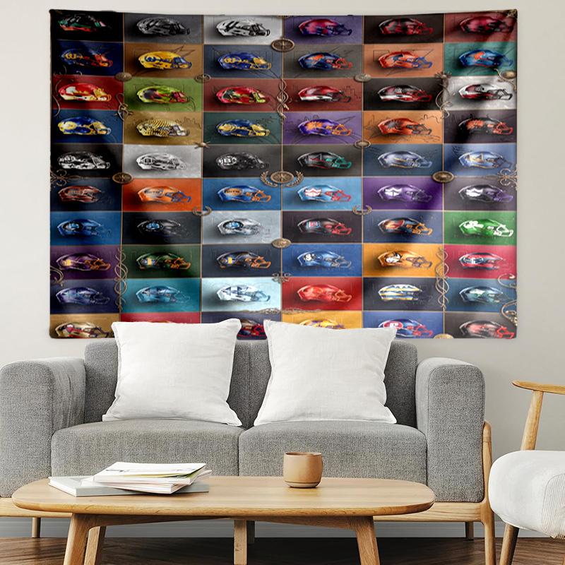 NFL Print Tapestry, Lightweight Wall Hanging, for Bedroom, Dorm, Living Room, Home Art Decor, Birthday Christmas Gift for Friends