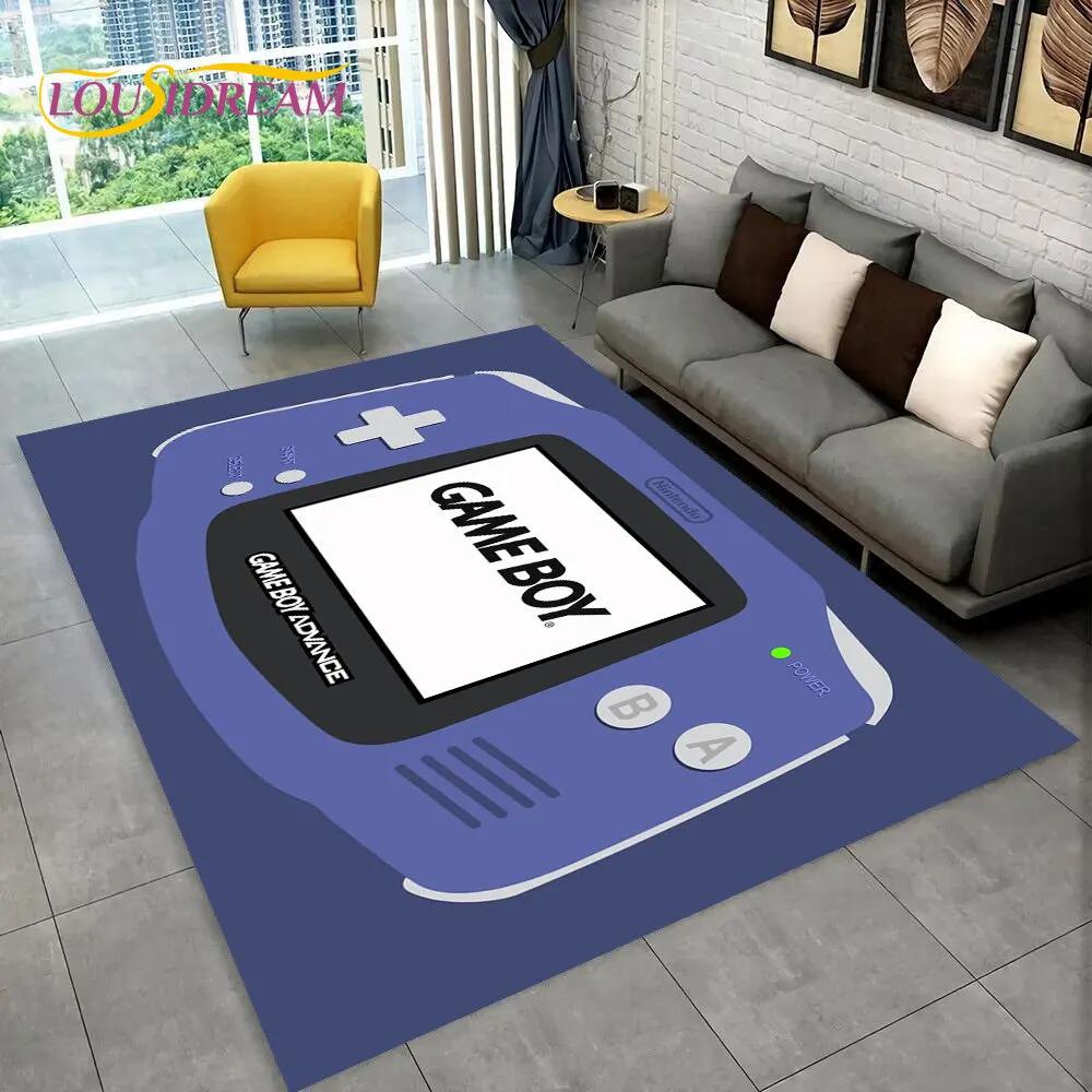 Коврик для игровой консоли Game Boy GBA в стиле ретро, ковер для дома, гостиной, детской спальни, дивана, коврика для двери, декора, нескользящий коврик для пола