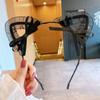 Lace Large Bow Hair Hoop Polka Dot Headwear Retro Cat Ear Hair Band