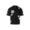 Ханчжоу Wuyibing мультфильм печати повседневная спортивная футболка с круглым вырезом унисекс топы черный JE0950