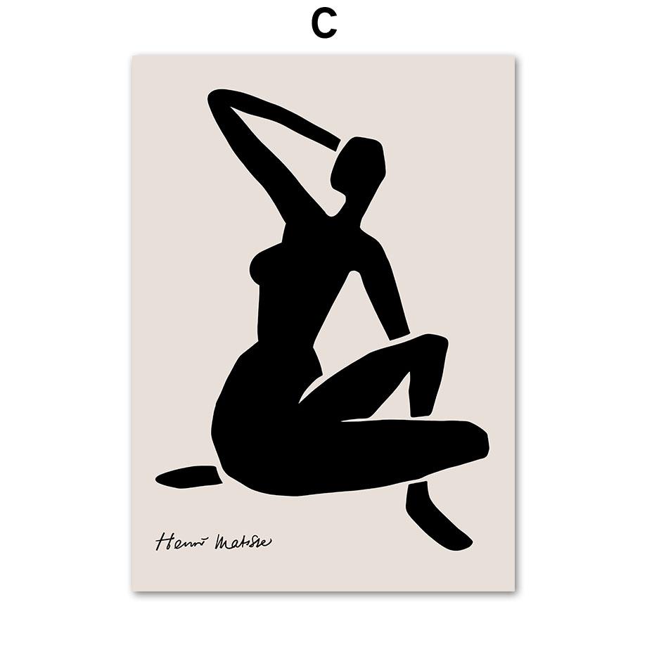 Абстрактный Матисс Пикассо Лицо Голубь Лист Скандинавские Постеры и Принты Живопись Настенное Искусство Холст Настенные Картины для Декора Гостиной