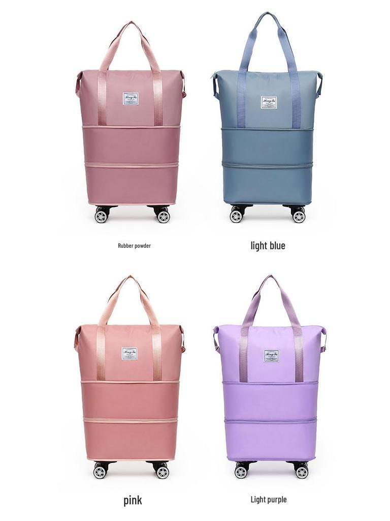 Дорожная сумка на колесах со складной ручкой