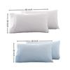 Set of 2 Lightweight Microfiber Pillowcases Queen Size Pillow Cases Durable Pillow Cover  Home