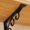 European Style L Shaped Shelf Wall Shelve Angle Bracket Metal Holder Floral