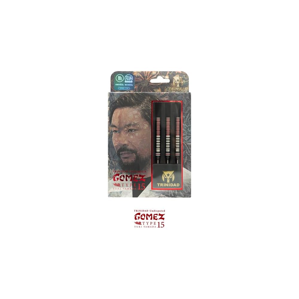Стволы для дартса Trinidad Gomez 15, 22,8 г, 90% вольфрама, Yuki Yamada (Бесспорный GOMEZ Steel)