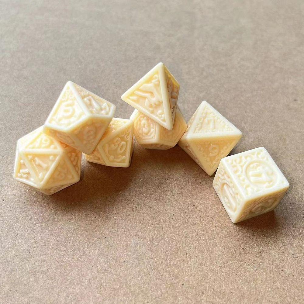7 шт./компл. D4 D6 D8 D10 D12 D20 DND игральные кости 7-Die настольная игра игровые кости многогранные игральные кости TRPG DND
