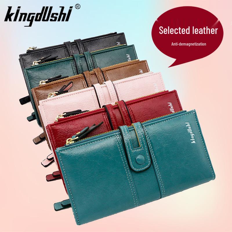 Женский длинный клатч: Мультикардхолдер и кошелек для телефона - Европейская и американская мода