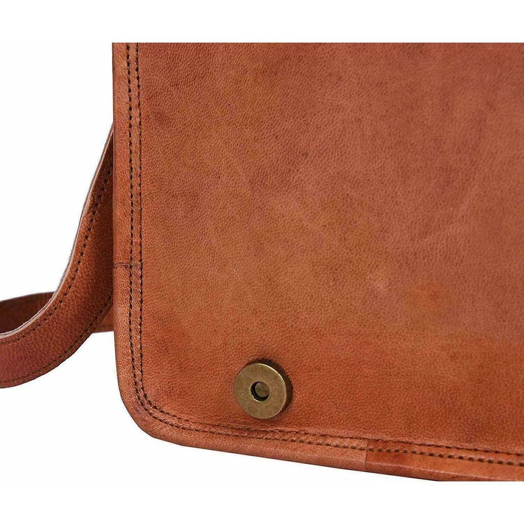 Новая женская кожаная винтажная сумка через плечо для ноутбука и компьютера