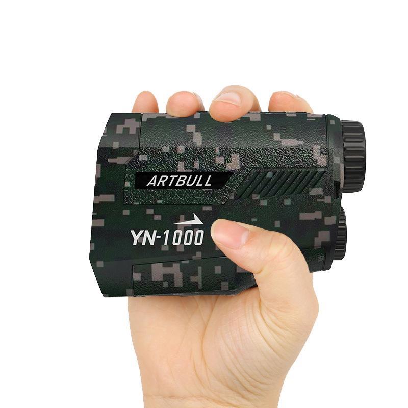 Hot Sale YN-1000Camouflage laser rangefinder telescope for hunting, outdoor height measurement, angle measurement, and distance measurement1000m