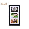 Wooden Photo Frame with 3 Openings Mat Home Office Wall Mount Horizontal Vertical Standing Desktop Decorative Collage Picture Display Frame