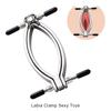 Erotic Sex Shop Labia Clamp With Metal Chain Bondage Gear Clitoris Stimulation Speculum Vagina Opener Sex Toys For Women
